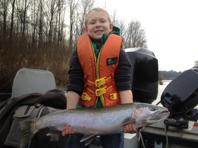 Guided fishing trip on the Clackamas River