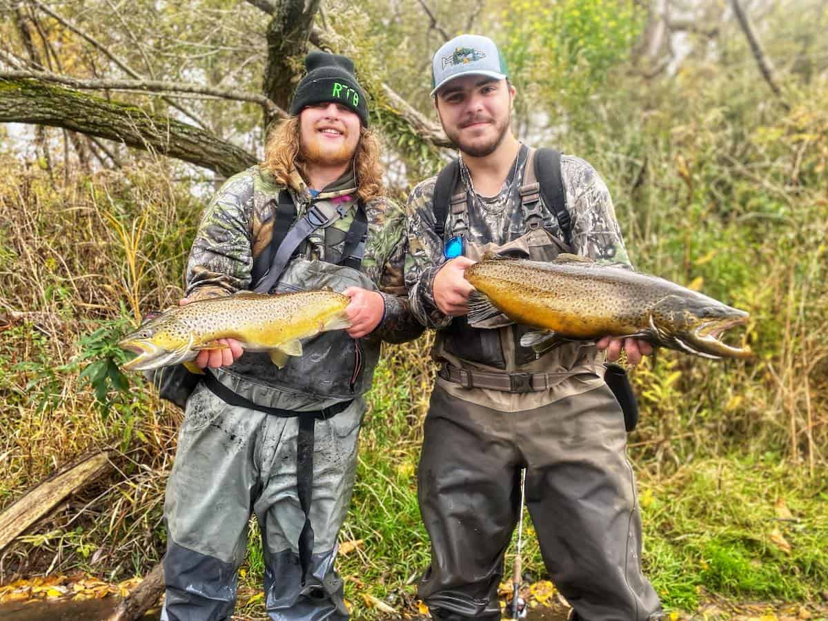 Bailey on the Browns!🤝🎣 Our Brown Trout J-Spec is a great way to